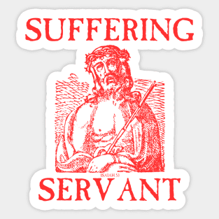 Suffering Servant Jesus Crucifixion Metal Hardcore Punk Sticker